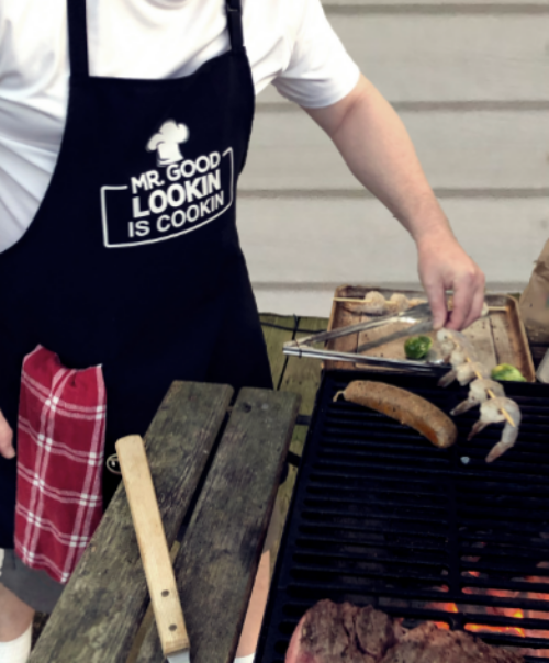 Grill Master Humor: Personalized Apron, Funny & Functional