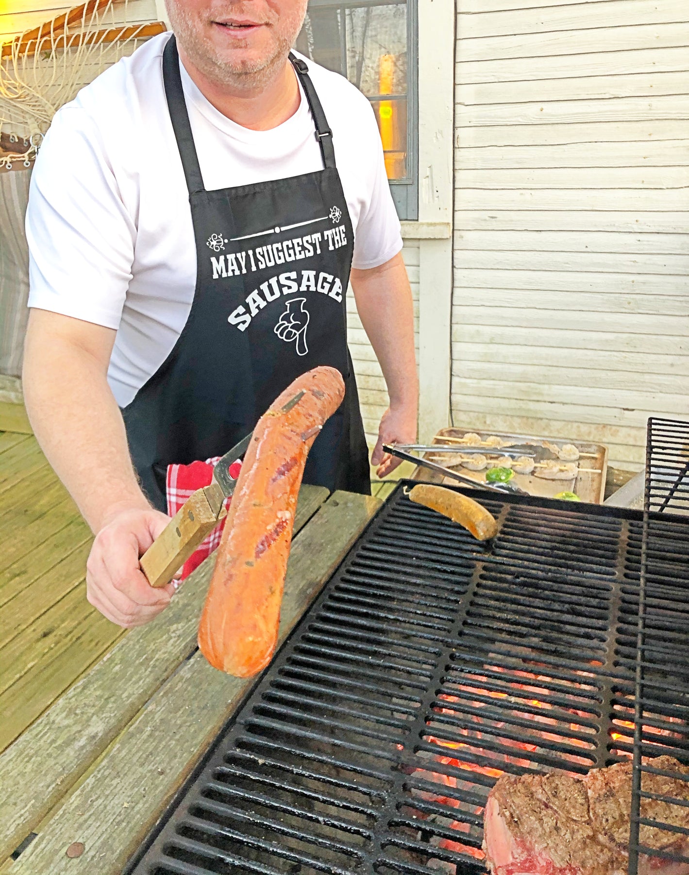 Grill Master Humor: Personalized Apron, Funny & Functional